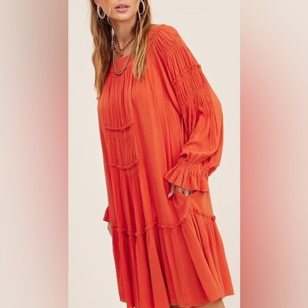 Listicle Brand New Boho Tiered Dress